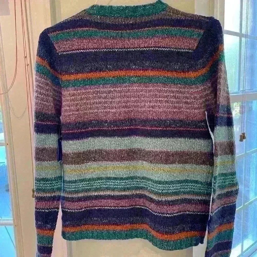 Karen Scott Sport Striped Sweater, Medium Petite - Picture 7 of 7